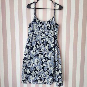 🏷Floral Blue and White Dress